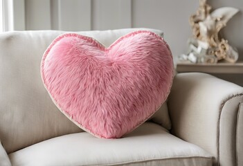 Wall Mural - 'heart pillow valentine's day Pink'