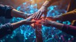 © Sandu - Hands Together in Digital Network