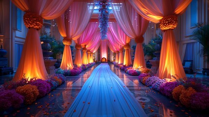 An 8K resolution photo of wedding art, card decoration, and wedding preparation, vibrant colors, realistic lighting, dynamic shadows, fantasy, 