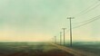 © Plaifah - Power lines disappearing into the horizon over a vast open field, symbolizing connectivity and reach.
