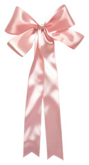 Sticker - PNG  Elegant pink satin ribbon bow