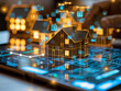 © Warakorn - Holographic house search and real estate investment data on a tablet screen,