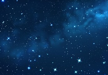 Wall Mural - An evening sky with star constellations, galaxy and nebula shining deep into the universe, a night sky with constellations