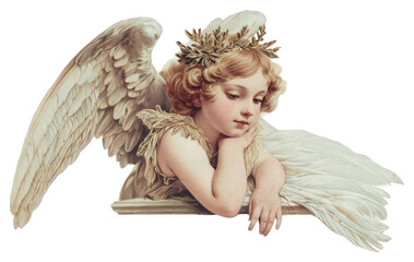 Poster - PNG  Angel adult white background representation.