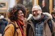 © CogniLens - Portrait of a grinning couple in their 30s visiting a museum together