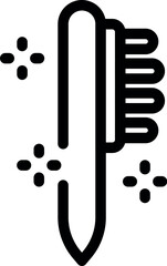 Poster - Cleaning brush icon representing the concept of housekeeping