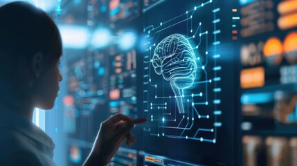 Poster - AI-driven smart transformation in a business environment, showcasing enterprise transformation, Enterprise, Transformation Smart