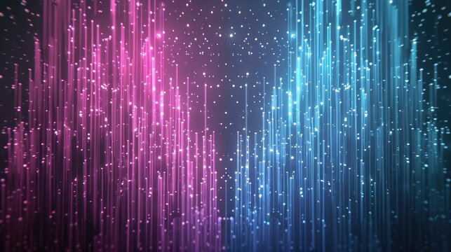 Abstract Pink And Blue Light Streaks