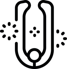 Poster - pinball machine flippers launching ball with lights icon. outline pinball machine flippers launching
