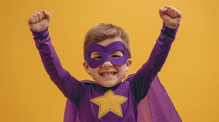 Wall Mural - child in carnival mask