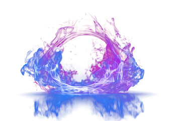 Wall Mural - Vibrant fiery circular energy