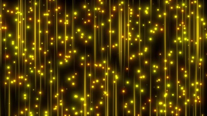 Poster - Luxurious golden dust particle with lines. Computer generated 3d render