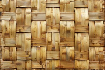 Poster - close up woven bamboo pattern