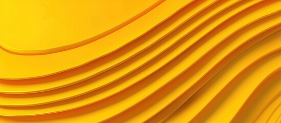 Wall Mural - Abstract Yellow Curved Lines Background