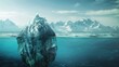 © Shahid - high-concept image of a financial iceberg, with visible budget allocations above water and hidden costs below