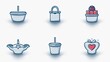 © Whitefeather - A set of six different icons, each with a different design and color scheme