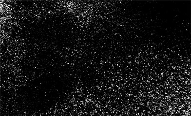 Wall Mural - Snow, stars, fairy twinkling lights, rain drops on black background. Abstract vector noise. Small particles of debris and dust. Distressed uneven grunge texture overlay.
