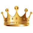 © NT clip art only - gold crown king queen isolate cut out transparent background.