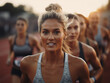 © Llama-World-studio - Female runners at the start of a short track race
