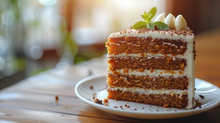 Wall Mural - A Slice of Delicious Cake