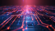 © Porawit - Futuristic data flow with glowing lines and digital streams in a hightech network