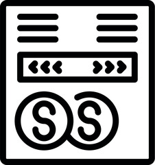 Poster - Washing machine control panel showing the washing program icon with a simple line design