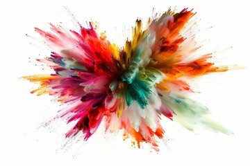 Wall Mural - vibrant abstract explosion of colors creates a dynamic and energetic visual perfect for modern art a