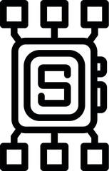 Poster - Smartwatch connecting with multiple devices, enabling seamless data sharing and enhanced connectivity