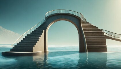 Wall Mural - bridge over water