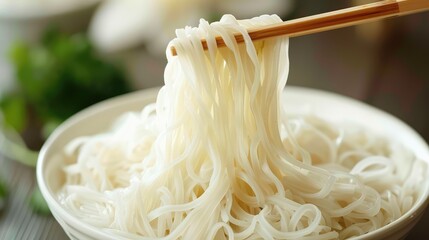 Wall Mural - noodles with chopsticks