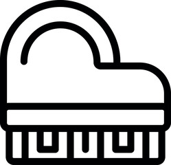 Poster - Cleaning brush icon representing house cleaning services and domestic work