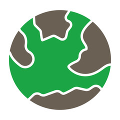 Sticker - Earth Day Glyph Two Color Icon