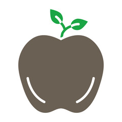 Poster - Apple Glyph Two Color Icon