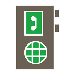 Poster - Recorder Glyph Two Color Icon