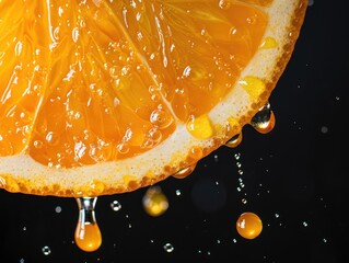 Wall Mural - orange and water