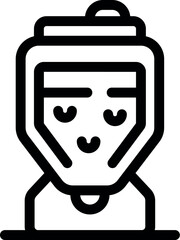 Poster - athlete is wearing a sport helmet with protection, smiling and enjoying the game