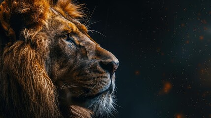 portrait of a lion