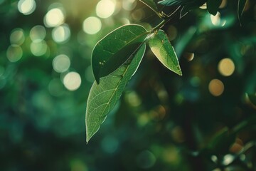 close up of leaf on tree