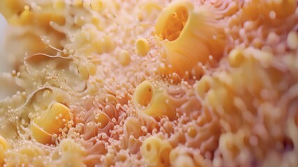 Poster - Closeup of an adipocytes plasma membrane showcasing numerous protrusions called microvilli that aid in nutrient absorption.