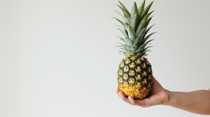 Wall Mural - pineapple in hands