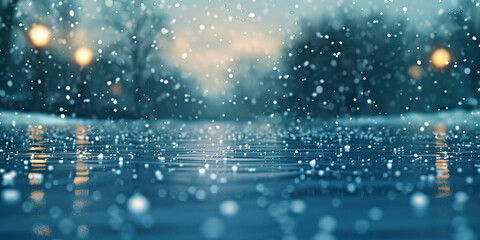 Poster - Winter snow abstract background