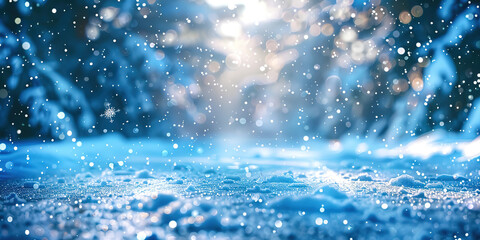Poster - Winter snow abstract background