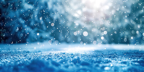 Poster - Winter snow abstract background
