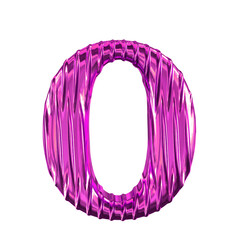 Sticker - Fluted purple symbol. letter o