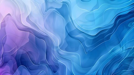 Poster - Blue Fluid Abstract Banner Template. contemporary background style. color gradient. Waves in Dynamic Motion. Composition is shaped by liquid. Appropriate for banners