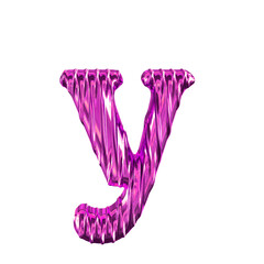 Sticker - Fluted purple symbol. letter y