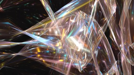 Poster - Abstract background animation with glowing lights