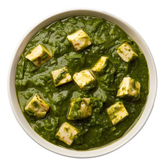 Wall Mural - [Transparent Background PNG]Indian Palak Paneer Curry Dish