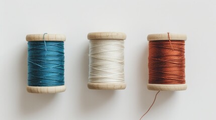 Sticker - Three thread spools on a white backdrop