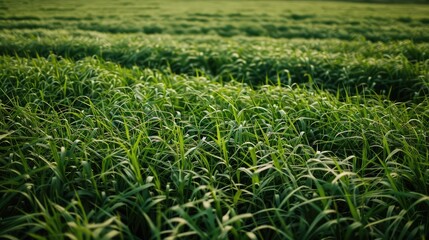 Canvas Print - green rice field